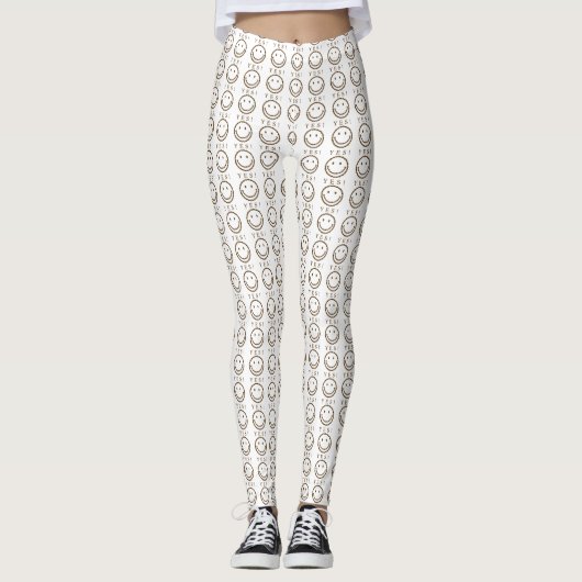 Lach met koffiebonen leggings (Voorkant)