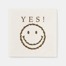 Lach met koffiebonen