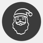 Lach met Sinterklaas Ronde Sticker (Voorkant)