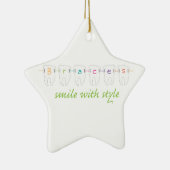 Lach met stijl keramisch ornament (Rechts)