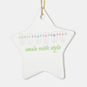 Lach met stijl keramisch ornament (Links)