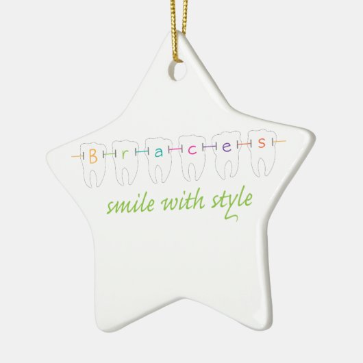 Lach met stijl keramisch ornament (Links)