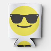 Lach met zonnebril naar Emoji-Mok Blikjeskoeler (Voorkant)