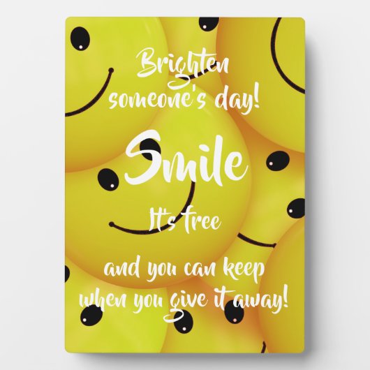 Lach, moedig de Kindness aan Fotoplaat (voorkant)