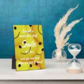 Lach, moedig de Kindness aan Fotoplaat (Zijkant)