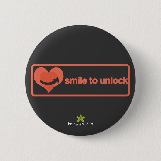 Lach naar ontgrendelknop ronde button 5,7 cm (Voorkant)