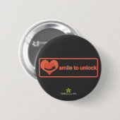 Lach naar ontgrendelknop ronde button 5,7 cm (Voorkant /achterkant)