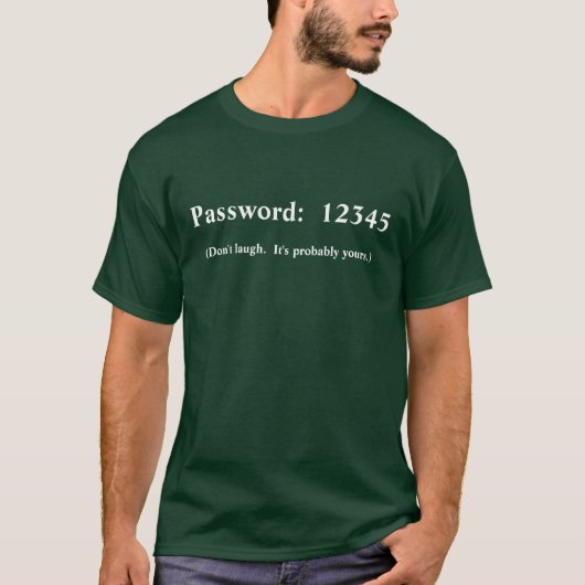 (Lach niet.  Waarschijnlijk van u.), wachtwoord:.. T-shirt (Voorkant)