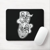 Lach nu Huil later Chicano Tattoo Flash Muismat (Met muis)