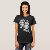Lach nu, huil later graffiti t-shirt (Voorkant volledig)