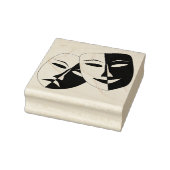 Lach nu huilen later masker rubberstempel (Stempel)