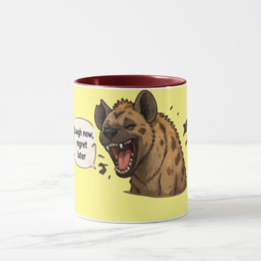 Lach Nu, Later Berouw | Grappige Koffie Mok (Midden)