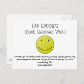 Lach omdat God van je houdt Briefkaart (Voorkant / Achterkant)
