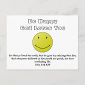 Lach omdat God van je houdt Briefkaart (Voorkant)