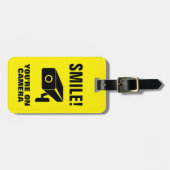 Lach op camera, grappige bagagelabels (Voorkant horizontaal)