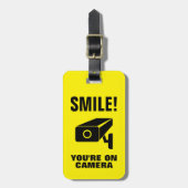 Lach op camera, grappige bagagelabels (Voorkant verticaal)