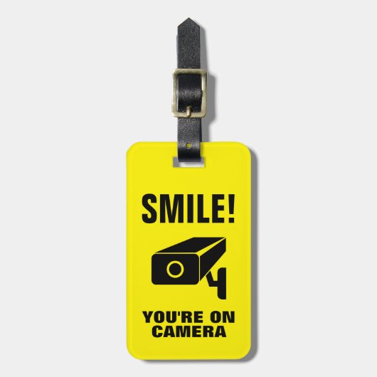 Lach op camera, grappige bagagelabels (Voorkant verticaal)