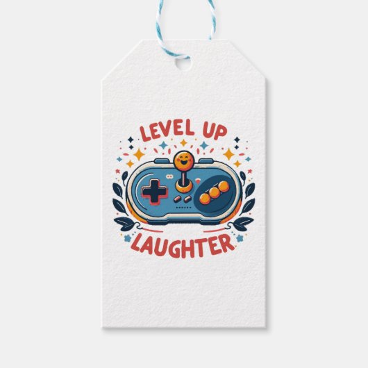 lach op een hoger niveau cadeaulabel (Voorkant)