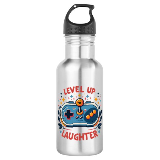 lach op een hoger niveau waterfles (Voorkant)