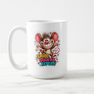 🐭✨ Lach, Piep, Herhaal! Grappige Muis Mok ☕💖