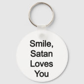 Lach, Satan houdt van je Sleutelhanger (Achterkant)