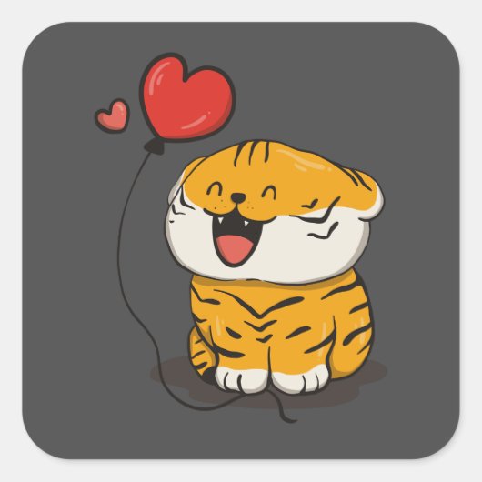 Lach Tiger Best Stickers (Voorkant)