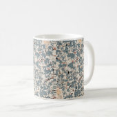 Lach tijdens het nippen koffiemok (Voorkant rechts)