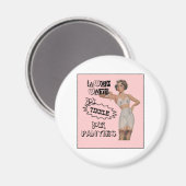 Lach tot je aan je slipje denkt magneet (Voorkant / Achterkant)