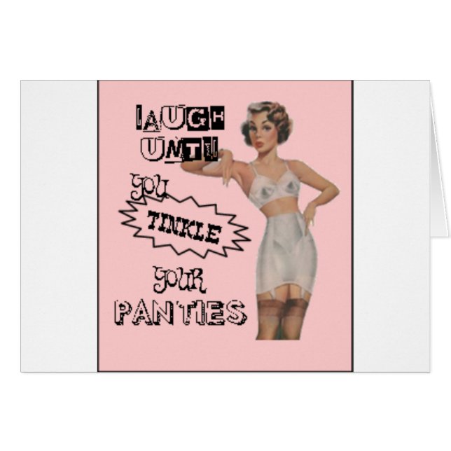 Lach tot je je panty's hebt geknikt (Voorkant Horizontaal)
