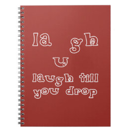 Lach tot je valt notitieboek