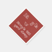 Lach tot je valt servet (Hoek)