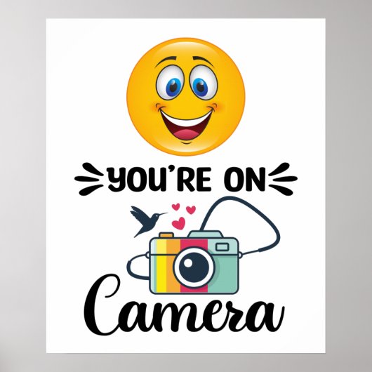 Lach! U bent op camera Poster (Voorkant)