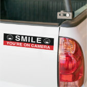 Lach u op camera bent bumpersticker (Op Truck)