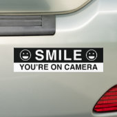 Lach u op camera bent bumpersticker (Op auto)