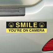 Lach u op camera bent bumpersticker (Op auto)