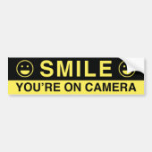 Lach u op camera bent bumpersticker (Voorkant)