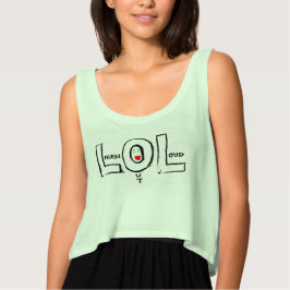 Lach uit volle borst Crop Top