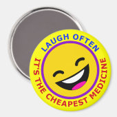 Lach vaak, het is het goedkoopste medicijn magneet (Voorkant / Achterkant)