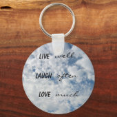 lach vaak vaak veel liefde sleutelhanger (Voorkant)