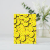 Lach van glimlachen briefkaart (Staand voorkant)