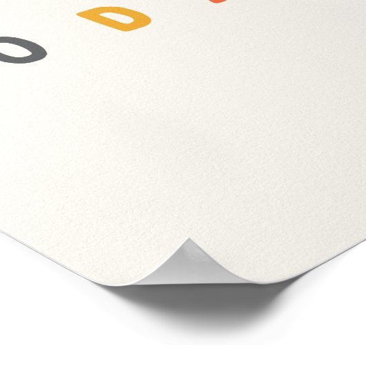 lach vandaag. Poster en Prints (Hoek)