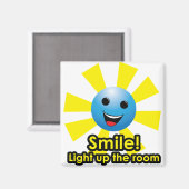 Lach! Verlicht de kamer - Magnet (Voorkant / Achterkant)