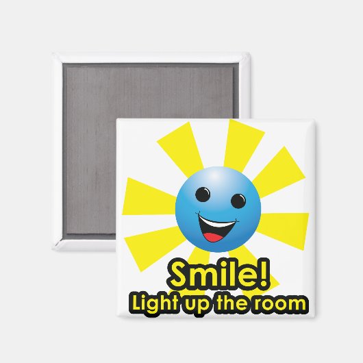 Lach! Verlicht de kamer - Magnet (Voorkant / Achterkant)