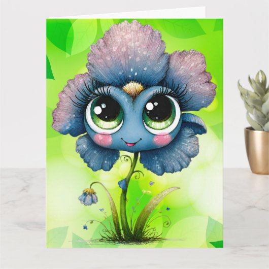 * Lach - voeg je speciale boodschap toe * Kaart (Kleine Plant)