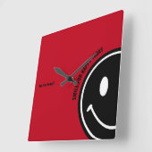 Lach voor Happy vandaag Vierkante Klok (Hoek)