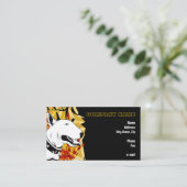 Lach voor me! Yellow Bull Terrier geïllustreerd Visitekaartje (Staand voorkant)