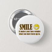 Lach :) Wanneer in de Kantoor... Ronde Button 5,7 Cm (Voorkant /achterkant)