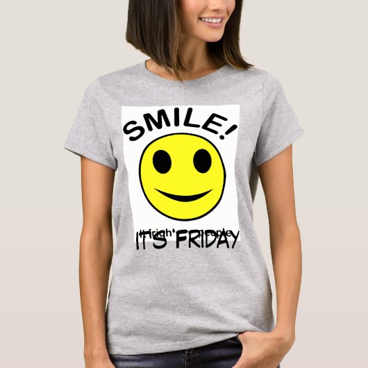 Lach zijn feestdag dames ringer shirt uit (Voorkant)