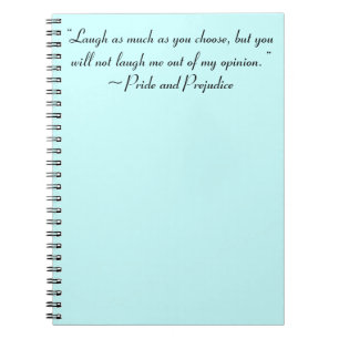 Lach zoveel als je kiest voor Jane Austen Quote Notitieboek