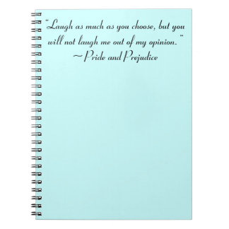 Lach zoveel als je kiest voor Jane Austen Quote Notitieboek